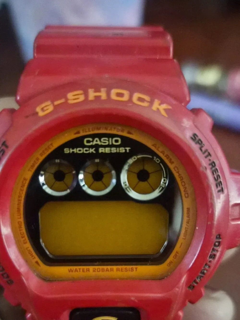 G-Shock Red and Yellow Digital Sport Watch